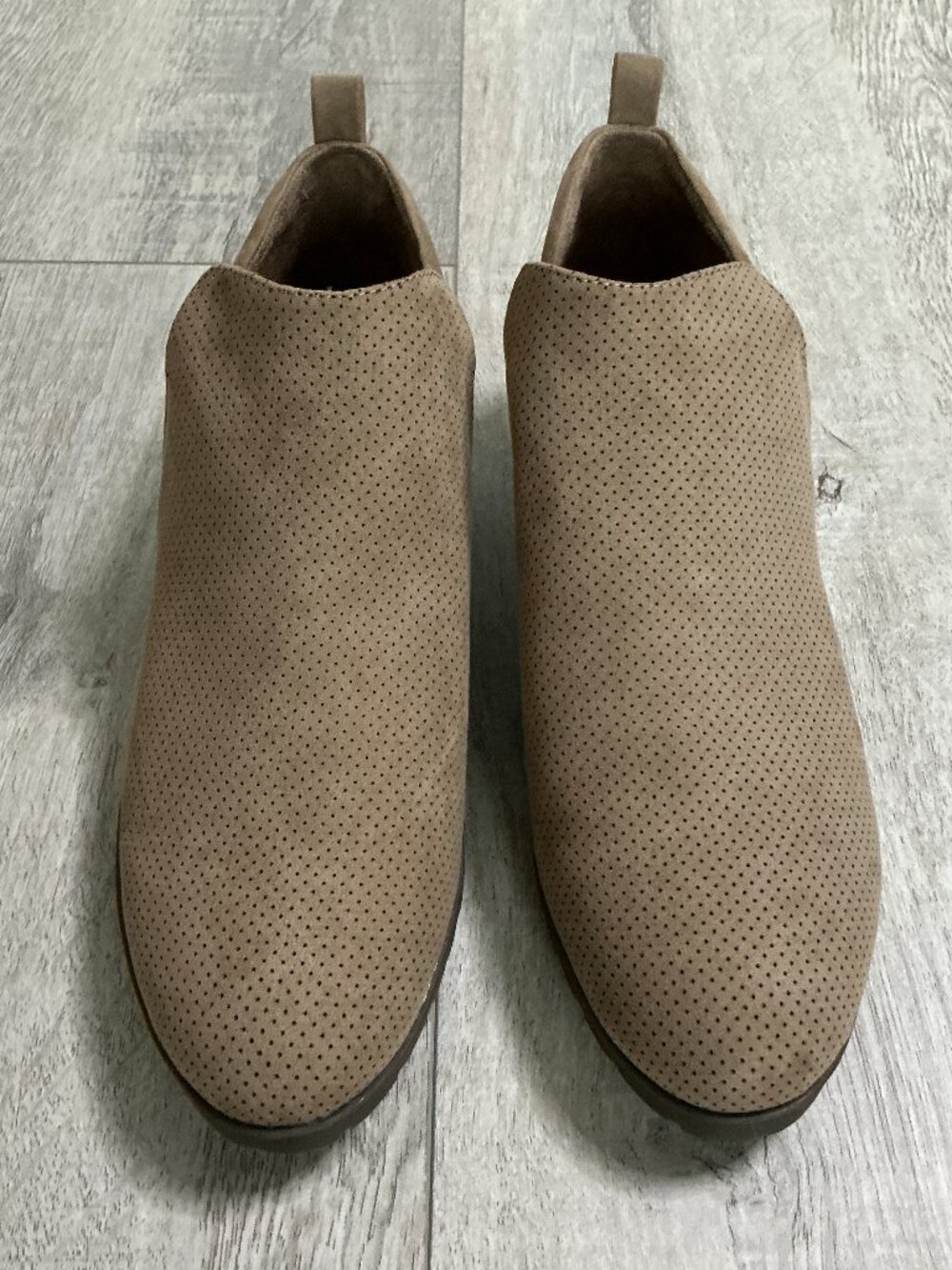 Dr. Scholl's Rollin Slip On Bootie Wood Brown Size 9 New Comfort Ankle Boots